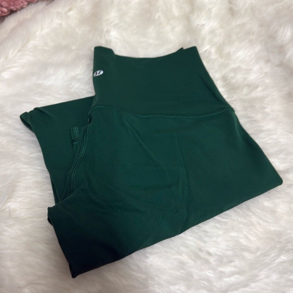 LULU LEMON FOREST GREEN 5/6 LENGTH